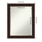 Beveled Bathroom Wall Mirror, William Mottled Bronze Narrow Frame